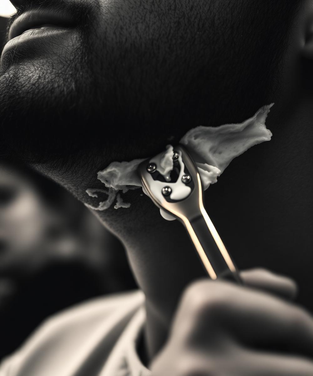 Straight razor shave